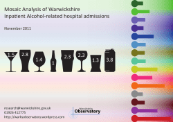 Mosaic Analysis of Warwickshire Inpatient Alcohol