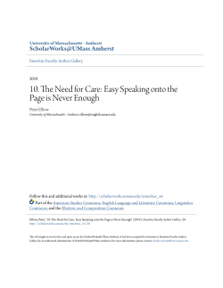 Easy Speaking onto the Page is Never Enough