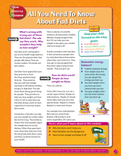 All You Need To Know About Fad Diets