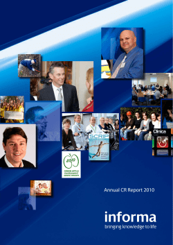 Corporate Responsibility 2010