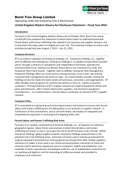 United Kingdom Modern Slavery Act Disclosure Statement