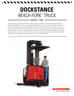 Raymond 7500 Dockstance Reach-Fork Trucks