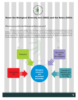 Know the Biological Diversity Act (2002)