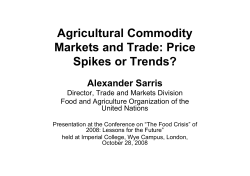 Factor Affecting Price Volatility of Agricultural Commodities