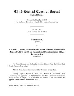 Barbados - Third District Court of Appeal
