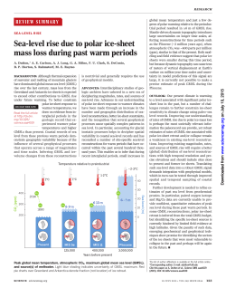 Sea-level rise due to polar ice-sheet mass loss during past warm