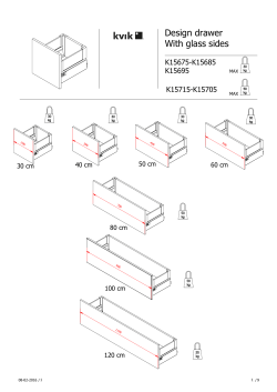 Design drawer With glass sides