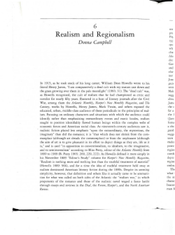 Realism and Regionalism