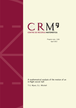 A mathematical analysis of the motion of an in