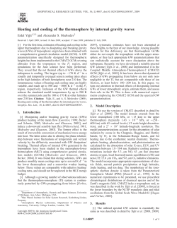 Heating and cooling of the thermosphere by internal
