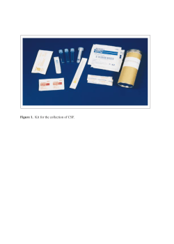 Figure 1. Kit for the collection of CSF.