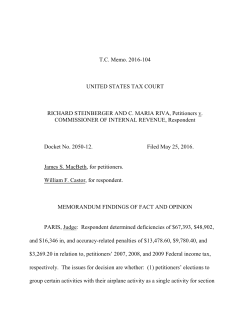 T.C. Memo. 2016-104 UNITED STATES TAX COURT RICHARD
