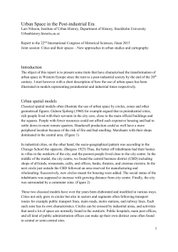 Urban Space in the Post-industrial Era