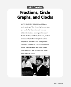 Unit 7: Fractions, Circle Graphs, and Clocks