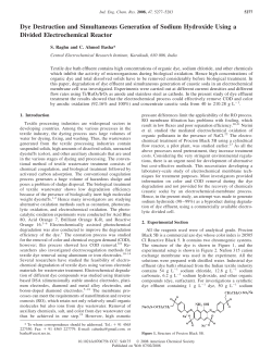Dye Destruction and Simultaneous Generation of