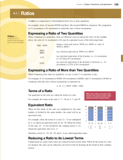 4.1 | Ratios
