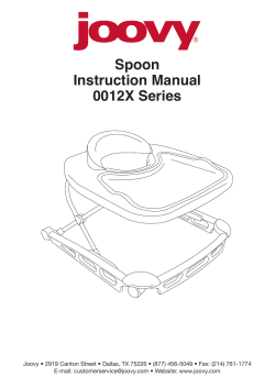 Spoon Instruction Manual 0012X Series