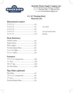 6`x 16` Floating Dock - Dockside Marine Supply