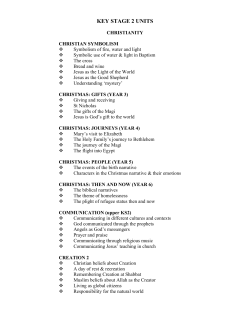 key stage 2 units - The Diocese of Southwark