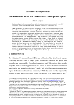 The Art of the Impossible - Sustainable Development Knowledge