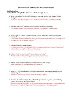 An Introduction to the Biology and History of Vaccinations Model 1