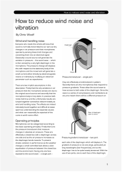 How to reduce wind noise and vibration