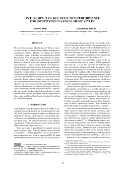 on the impact of key detection performance for