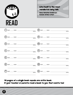 Life itself is the most wonderful fairy tale. 30 pages of