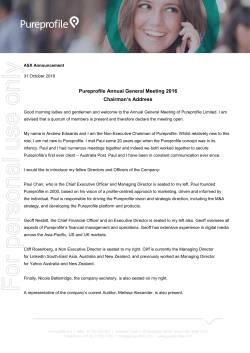 For personal use only