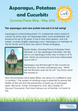 Asparagus, Potatoes and Cucurbits