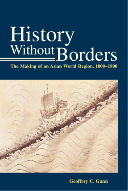 The Making of an Asian World Region (1000-1800)
