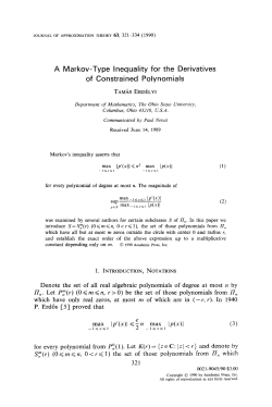 A Markov-type inequality for the derivatives of