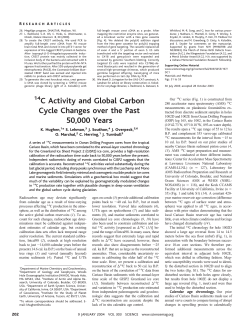 14C Activity and Global Carbon Cycle Changes over the Past 50000