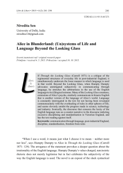 (Un)systems of Life and Language Beyond the Looking Glass