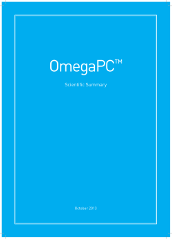 Omega PC&trade; - Scientific Summary