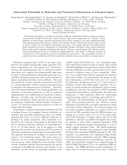 Interaction Potentials in Molecules and Non-Local - FHI