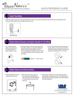 Gluco Navii Quick Reference Guide