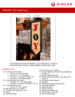 SINGER&reg; JOY Wall Decor