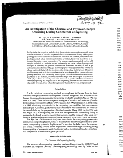 An Investigation of the Chemical and Physical Changes Occurring