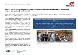 post show report 2016