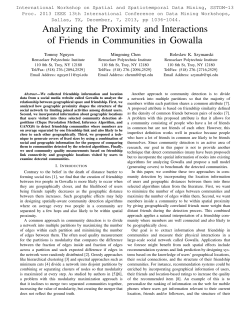 Analyzing the Proximity and Interactions of Friends in