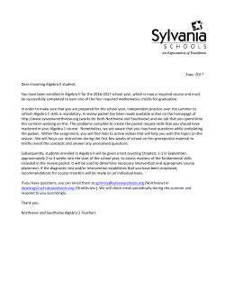 June 2016 - Sylvania Southview