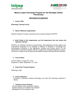 Mexico-Japan Exchange Program for the Strategic Global Partnership