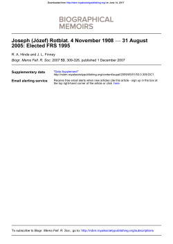 Printing - Biographical Memoirs of Fellows of the Royal Society