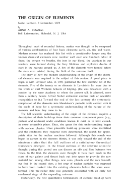 Arno A. Penzias - Nobel Lecture