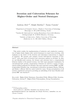 Iteration and coiteration schemes for higher