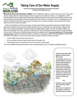 Groundwater Brochure - District of Highlands