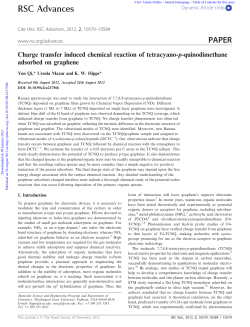 RSC Advances PAPER - Washington State University