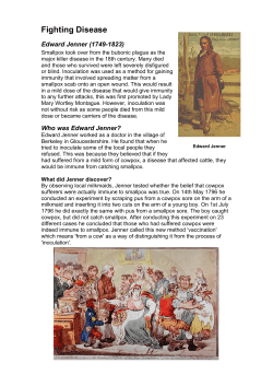 Edward Jenner - Toot Hill School