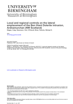 University of Birmingham Local and regional controls on the lateral